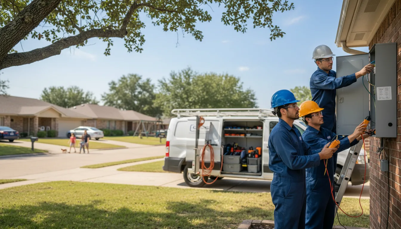 Certified electrician providing emergency electrical services in Gowrie, IA